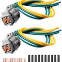 Radiator Cooling Fan Wiring Harness Side Connector Plug Fit for Nissan Sentra SV SR SL Murano Pathfinder Maxima Altima 2000-2021 Replace 6185-1171 6188-0558, 2 Pcs