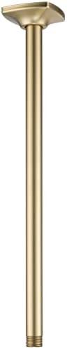 SWHYGER 16 Inch Ceiling Mount Shower Arm and Flange, Brushed Gold,SW-91038-16BG.