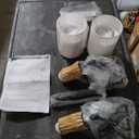 14.5 inch Battery Operated Wall Sconces Set of 2 with Remote, Rechargeable Wireless Wall Lights with Beige Fabric Shade, Indoor Not Hardwired Dimmable for Bedroom Living Room Decor