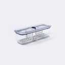 Latchlok Click 6.2 Cup Food Storage Container with Raiser & Divider, Storm