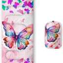 HOSIMA Dear Hunting Pattern Cold Weather Sleeping Bags for Kids Adults,Black Light Weight Waterproof Sleeping Bags for Outdoors Hiking. (90IN*32IN, pink)