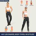 Alfiudad Womens Cargo Pants with Pockets, Women's Casual Military Army Hiking Combat Tactical Work Pants Trousers (2, Dark Grey)