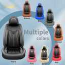 Car Seat Covers Fit for (5 Seats) Chevy/Chevrolet Colorado 2015-2025 2026, Full Set Premium Leather, Waterproof-Breathable, All-Weather Seat Cushion Protecto & Airbag Compatible, All Black