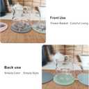 Silicone Coasters Round Cup Coaste 3.9 Inches Set of 5, Cup Mats, Thin Coasters for Table, Flower Pattern Multi Color Table Decoration Waterproof Anti Slip Store Easy,Hand Wash Only