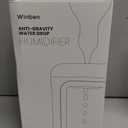 0.6L Mini Anti-Gravity Humidifier, Cool Mist Humidifier for Bedroom & Desk, Water Drops Move Upward Visual Effect, Quiet 36dB Night Light, Auto Shut-Off, Modern Minimalist Design (White)