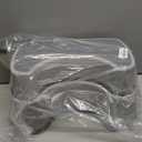 MR.SIGA Toilet Stool Squat Adult, Bathroom Stool Heavy Duty, Anti Slip Toilet Step for Bathroom, Toddler Step Stool for Kids, Light Gray & Dark Gray