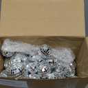 Geetery 70 Pcs Disco Ball Cake Topper Various Sizes Reflective Mirror Silver Mini Small Disco Ball Cake Decorations for Centerpiece 70s 80s Birthday Party Wedding Decor