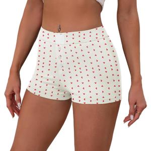 OLYCN Women's Micro Shorts Y2K Low Rise Slim Fit Elastic Button Front Comfy Shorts Sexy Pj Bottoms (White)