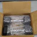 Hex Dumbbells Rubber Coated Cast Iron Hex Black Dumbbell Free Weights for Exercises 8Lbs