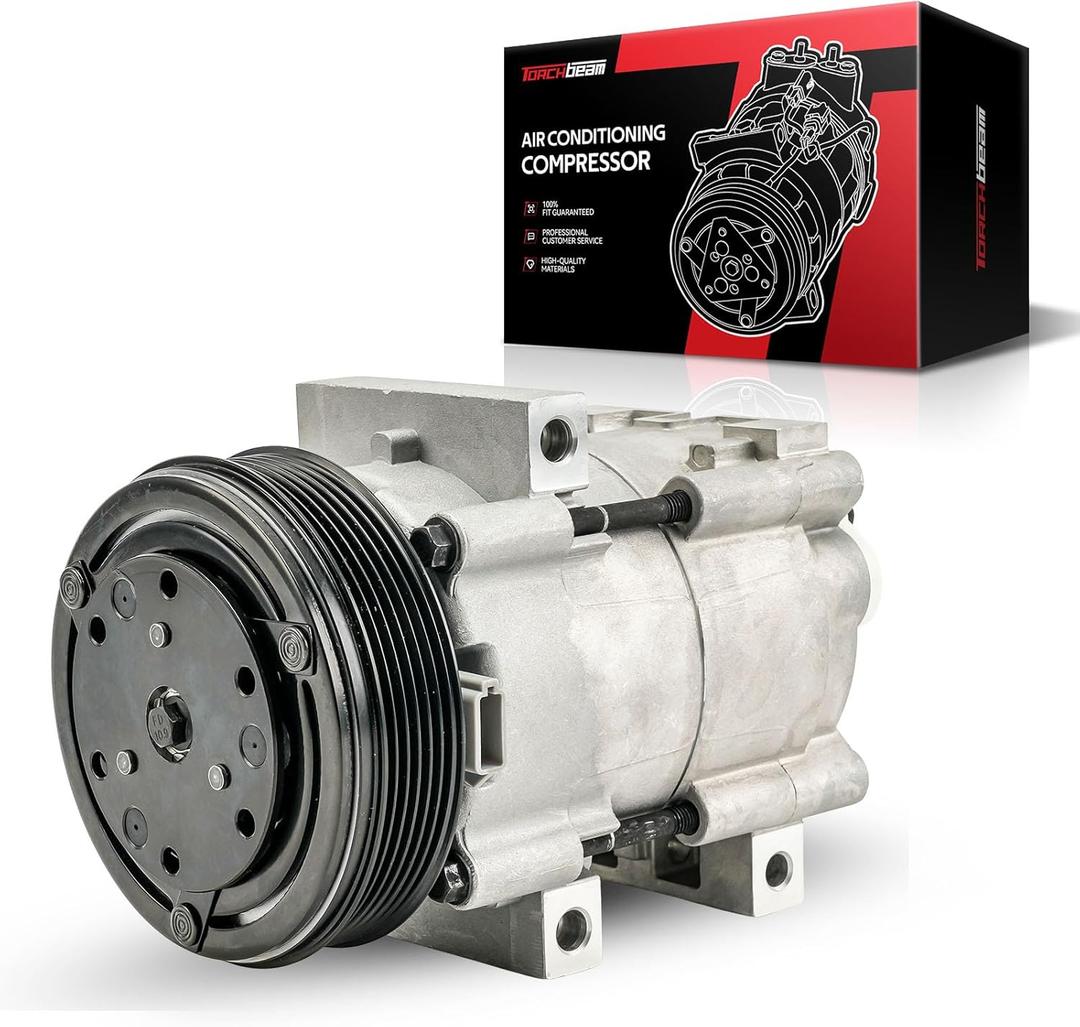 Torchbeam 58172 Automotive Air Conditioning AC Compressor Compatible with Ranger 2002-2008 3.0L, B3000 2002-2007, B2300 2006, Replace 58172, 0610075, 638718, 6512629, 6511449, 1F2061450, 1F2061450A