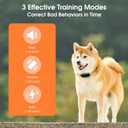 Dog Training Collar, 3 Training Modes,Lightweight Remote Training Collar, Suitable for Small, Medium, and Large Dogs, Rechargeable IPX7 Waterproof, for Dogs 8-120 lbs