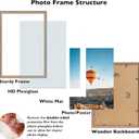 JCJMY 16.5x23.4 A2 Picture Frame Rustic Brown with 11.7x16.5 A3 Mat, Display Photo 11.7x16.5 with Mat or 16.5 x 23.4 Without Mat, Wall Hanging Large Frame with Plexiglass, Rustic Brown