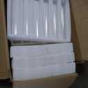 Treela 48 Pcs 2.5" W x 14" H Hurricane Candle Holder Sleeve Bottomless Glass Cylinder Candleholder Tall Candle Glass Cover Clear Open Ended Shade Chimney Tube Cover for Pillar Taper Lamp