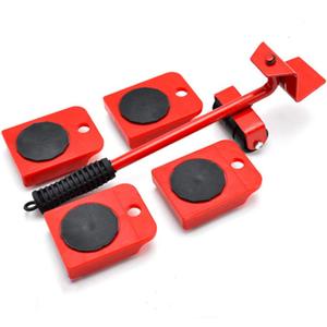 Furniture Lifter Mover Tool Set and 4 pcs 4.13"x3.15" Furniture Slides Kit, Furniture Move Roller Tools, 360 Degree Rotatable Pads, Suitable for Furniture Such as Sofas and refrigerators