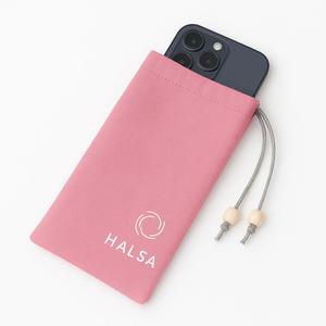 Halsa EMF Cell Phone Sleeve, High-Shield EMF Blocking Pouch, Signal Blocking Anti-EMP Radiation Bag for Digital Privacy Protection, Fits Most Phones, Pink (4x8 Inch)