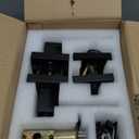 Exterior Door Lock Set with Deadbolt, Door Locks for Front Door with Single Cylinder Deadbolt Lock, Matte Black Door Handle with Lock and Key for Front Door, 3 Pack (All Same Keyed Alike)