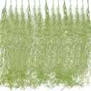 Cindeer 15 Pcs Spanish Moss Faux Hanging Moss Garland Fake Greenery Artificial Decor for Crafts (43 Inch, Green)