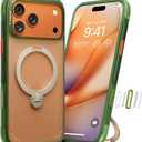TORRAS Ostand Q3 Air for iPhone 17 Pro Max Case with 360 Magnetic Stand, Fit for MagSafe, Mil-Grade Drop, Camera Control Button, Shockproof Phone Case for iPhone 17 Pro Max 6.9", Evergreen