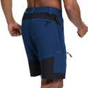 HOTSUIT Quick Dry Men's Lightweight Hiking Casual Cargo 9" Shorts with 5 Pockets (Blue, XXL)