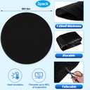 Wesiti Solar Pool Covers Blankets Above Ground Inground Pool Solar Covers Heavy Duty Heater Warmers for Swimming Pools Hot Tub(6 ft in Diameter,Black,3 Pcs)
