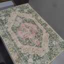 Muddy Mat® Eden 2ft x 3ft Washable Area Rugs for Living Room, Bedroom & Dining Room – Modern Soft Low Pile Non Slip Carpet – Pet Friendly Waterproof Foldable Rugs for Home