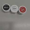 3 Colors Oil Based Face Body Paint Set with 6 Brushes, White Black Red Clown Makeup Kit for Halloween Goth Pennywise Joker Devil Zombie Vampire Skeleton SFX Cosplay Stage, Non Toxic for Kids & Adults