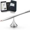 Metal Gravity Spinner Pen – Crafted with Japanese Precision, Anodized for a Sleek Metallic Finish – Relieves Stress & Sparks Creativity – Elegant Gift for Professionals and Graduates (Silver)