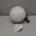 Novelty Lights LED 10in 150 Light Starlight Sphere, Warm White, Extra Large Ornament Ball Light, 5ft Hanging Cord with S Hook, 12ft Power Cord with Stackable Plug, Commercial Grade