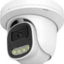 4MP PoE IP Turret Dome Camera with Microphone/Audio, IP Security Camera Outdoor Indoor Wired, Human Motion Detection, Waterproof IP66, 2.8mm Lens, 24/7 Recording, Night Vision 65ft