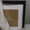 Americanflat 16x20 Picture Frame with Polished Plexiglass - Use as 11x14 Frame with Mat or Display 16x20 Photo Without Mat - Hudson Collection - Wide Picture Frames for Wall Display - Black