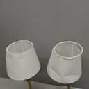 keysays 2 Pack Cordless Table Lamp, Rechargeable Desk Lamp with Fabric Shade, Battery Operated Lamp 3 Color Stepless Dimming, Small Touch Bedside Lamp Home Decor for Dining, Counter (Brushed Gold)