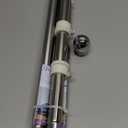 PHITRIC Flag Pole, Tangle Free Spinning Stainless Steel Rustproof Flagpole for 3x5 Sports Fan Outdoor Flags for Outside House (Silver, 5FT, Without Bracket)