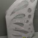 Large Size Wooden Butterfly Decor, White Large Butterfly Cutout Backdrop, Butterfly Shape Slices Birthday Wedding Baby Shower DIY Decorations (White)