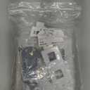 20Amp Power Outlet with 2 CAT6 Ethernet Port - Double Gang Ethernet and Power Outlet Cover Plate with 2 CAT6 RJ45 Keystone Jack - White