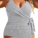 Yonique Plus Size One Piece Swimsuits for Women Tummy Control Bathing Suits Full Coverage Swimwear (White, 18 Plus
)