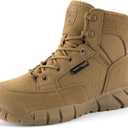 FREE SOLDIER Hiking Work Boots Women's Tactical Boots 6 Inches Lightweight Waterproof Military Boots Outdoors Desert Boots (9)