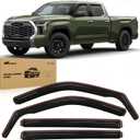Nilight Side Window Deflectors for Toyota Tundra Crew Max 2022-2026 Window Visors Rain Guards, Vent Shade for Fresh Air, Rain & Snow Protection, Wind Noise Reduction-4PCS