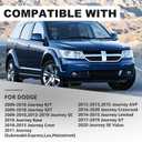 Headlight Assembly Compatible with 2009-2020 Dodge Journey Black Headlamps Replacement Pair Set Drive and Passenger Side
