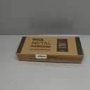 Zober Pants Hangers Non Slip - 20 Pack Open Ended Pants and Jean Hangers for Closet - Space Saving Clothes Hanger - Strong, Durable, Metal Pant Hangers (Black) (Chrome)