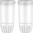 GLACIER FRESH NSF/ ANSI 42 Water Filter Replacement 0 TDS Filter Replacement for ZR-017 Pitchers and Dispensers, Effectively Removes Chlorine, Odors and Improves Taste, 2 Pack