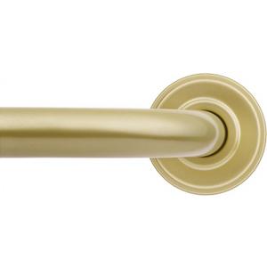 Wrap Around Blackout Curtain Rods for Windows 32 to 90 Inches, 1 Inch Diameter Adjustable Heavy Duty Gold Curtain Rod for Bedroom, Living Room, Patio