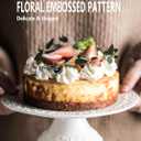 Gomakren 8.15 inch White Cake Stand, Fits Cakes Under 8 Inches, Small Porcelain Cake Plate for Desserts, Parties, Baby Shower, Birthday, Mothers Day, Christmas, Home Decorating Stand