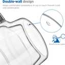 glastal 12 oz Latte Macchiato Glasses, Double-Walled Coffee Glasses, Set of 2, Glass Stackable Coffee Cups, Tea Glasses with Handle for Cappuccino, Tea, Milk, Gifts for Women Friends New Home Gift