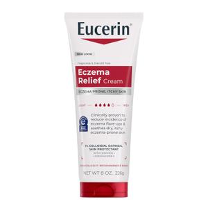 Eucerin Eczema Relief, Full Body Lotion, Moisturizing Eczema Cream with Colloidal Oatmeal (Skin Protectant) and Ceramide 3, 8 Oz Tube