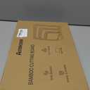 Astercook Deep-Carbonized Bamboo Cutting Boards for Kitchen with Wood Storage Stand, Reversible Charcuterie & Chopping Boards with Juice Grooves and Easy-Grip Handles, Knife-Friendly, Kitchen Gift