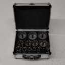 Carbide Hole Saw Kit for Metal - 16Pcs Tungsten Carbide Tipped 5/8"-2-1/4" Inch Hole Cutter Set, for High Precision Cutting of Stainless Steel, Iron, Copper, Brass