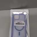 zapica Magnetic for iPhone 13 Case & iPhone 14 Case, with [Tempered Glass Screen Protector] [Compatible with MagSafe] Translucent Matte Shockproof Anti-Scratch Phone Cover, Blue Purple