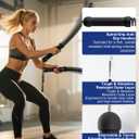 Weighted Ropeless Battle Ropes, Portable Cordless Workout Ropes for Home Gym, Steel Resistance Training Rope Set for HIIT, Strength Training, Cardio and Full Body Fitness