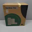 Gardner Pet Gravity Automatic 2-in-1 Pet Feeder, 0.8 Gallons*2 Cat Feeder and Water Dispenser Set, 100% BPA-Free Feeder and Stainless Steel Water Dispenser for Dogs, Cats, Rabbits, Puppies (Beige)