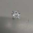 Metal Shock Absorber Set Front and Rear Compatible with 124017 124019 144001 144010 RC Car Upgrade Replacement Parts(Silver)